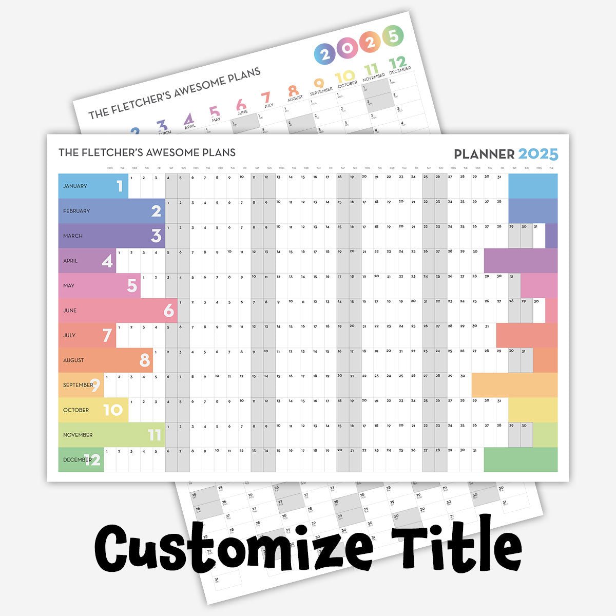 2025 Personalized Wall Calendar 1 - New Poster Print by doingly