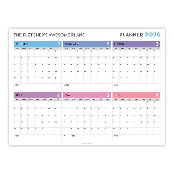 2026 Personalized Wall Calendar 1 ES 7 - New Poster Print by doingly