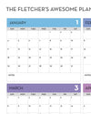 2026 Personalized Wall Calendar 1 ES 2 - New Poster Print by doingly