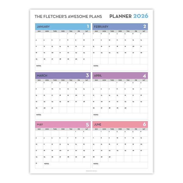 2026 Personalized Wall Calendar 1 ES 6 - New Poster Print by doingly