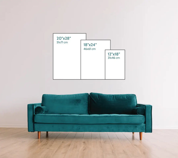 Size Chart of Vertical Prints - alt