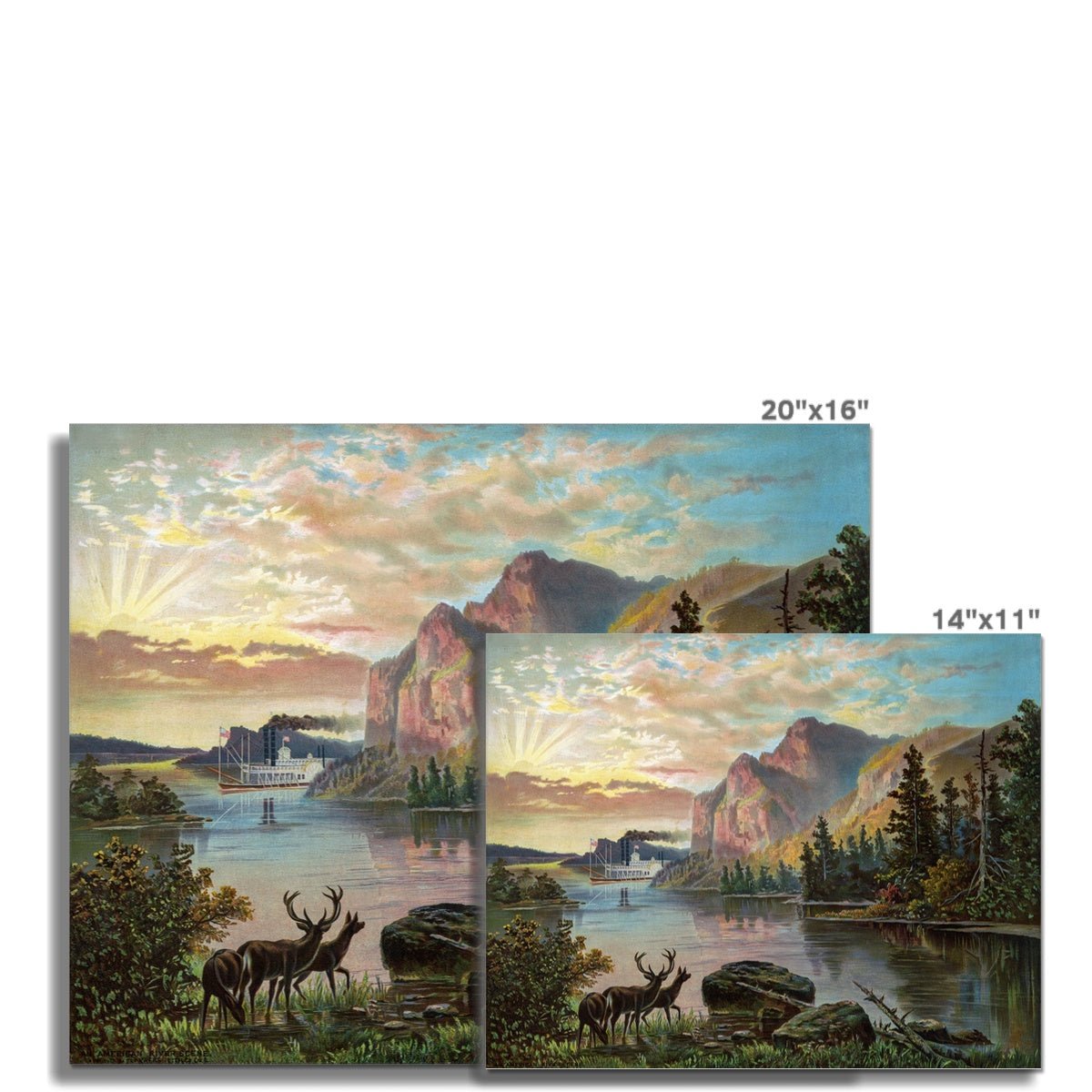 An American River Scene 5 - Landscapes Fine art by doingly