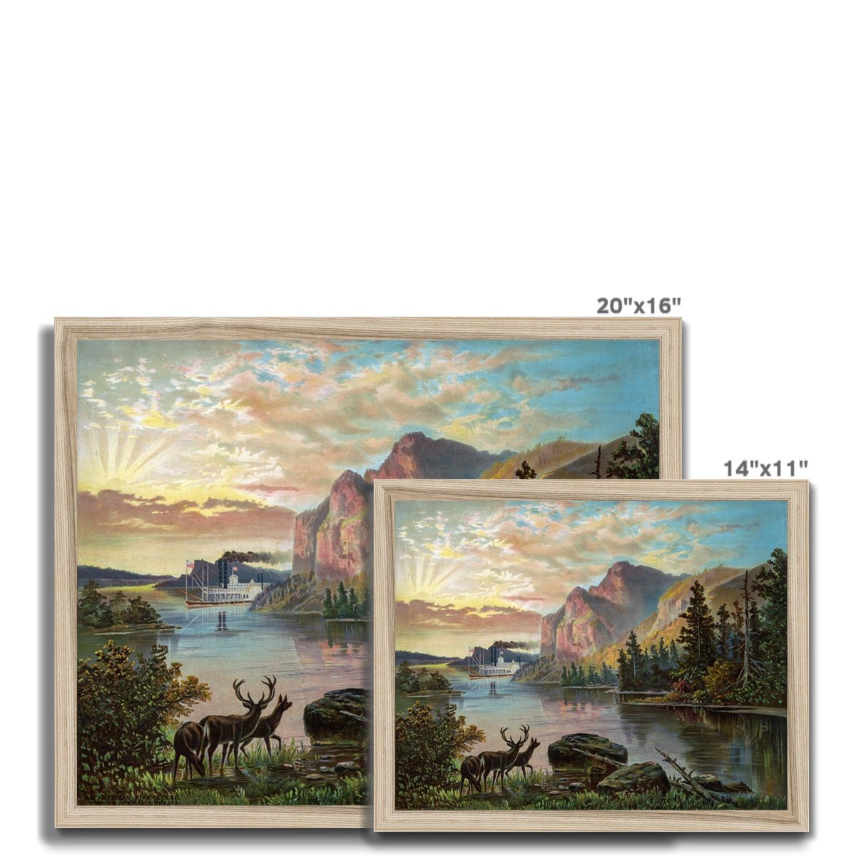 An American River Scene 4 - Landscapes Fine art by doingly