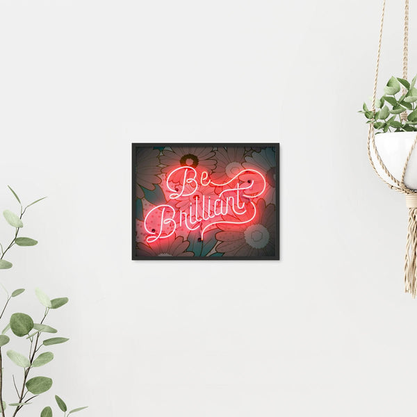 Be Brilliant 3 - Floral Art Tile by doingly
