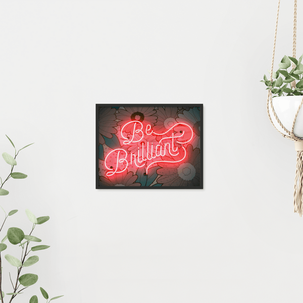 Be Brilliant 3 - Floral Art Tile by doingly