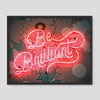 Be Brilliant 1 - Floral Art Tile by doingly