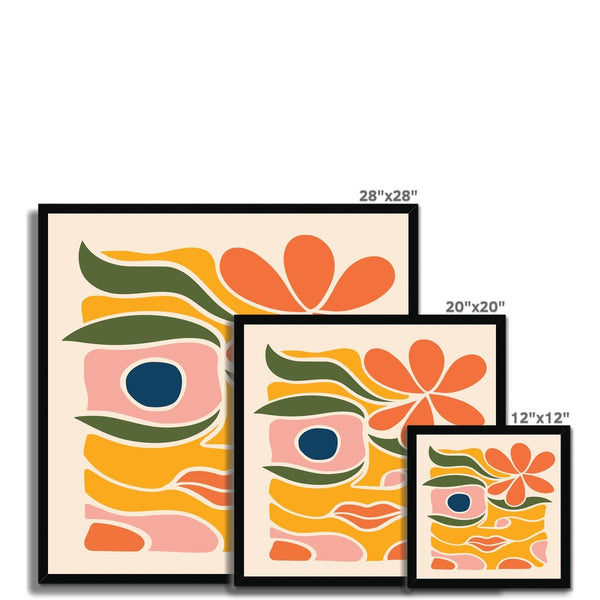 Boho Abstract 01 6 - Abstract Framed Print by doingly