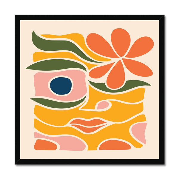 Boho Abstract 01 1 - Abstract Framed Print by doingly