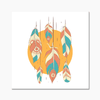 Boho Feathers 2 - Boho Wall Tile by doingly