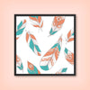 Boho Feathers Pattern 1 - Boho Wall Tile by doingly