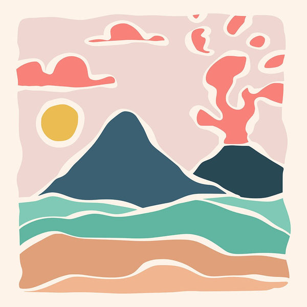 Boho Peak 05 2 - Boho Framed Print by doingly