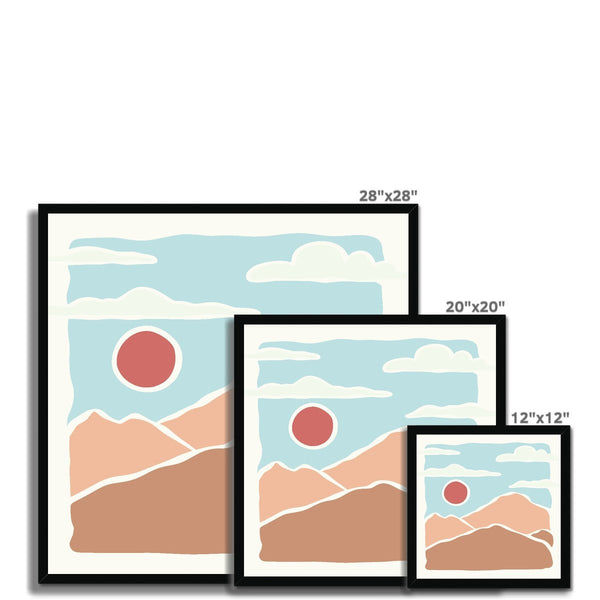 Boho Peak 06 6 - Boho Framed Print by doingly