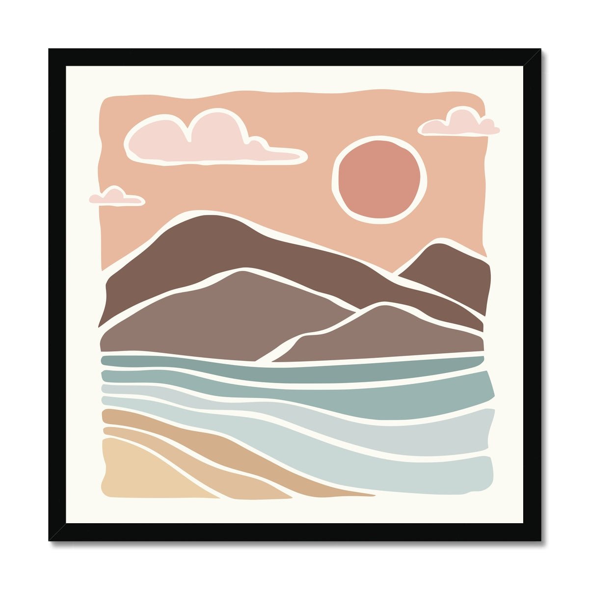 Boho Peak 10 1 - Boho Framed Print by doingly