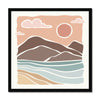Boho Peak 10 1 - Boho Framed Print by doingly