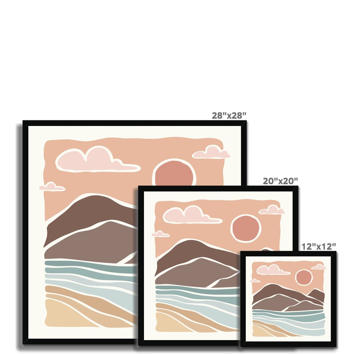 Boho Peak 10 6 - Boho Framed Print by doingly