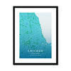 Chicago Map Prints 6 - Map Matte Print by doingly