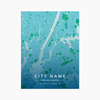 Custom Map 10 - Map Matte Print by doingly