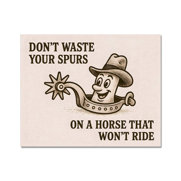 Don't Waste Spurs 4 - New Art Tile by doingly