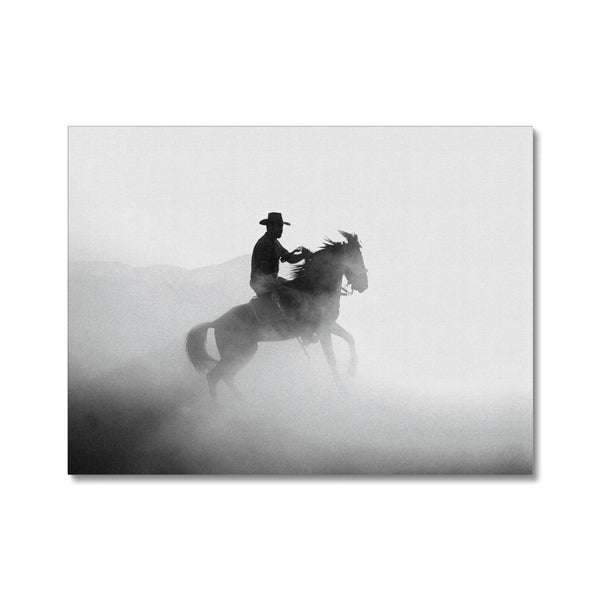 Dusty Dawn Cowboy 7 - Animal Canvas Print by doingly