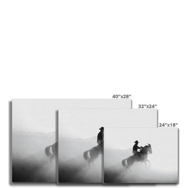 Dusty Dawn Cowboy 8 - Animal Canvas Print by doingly