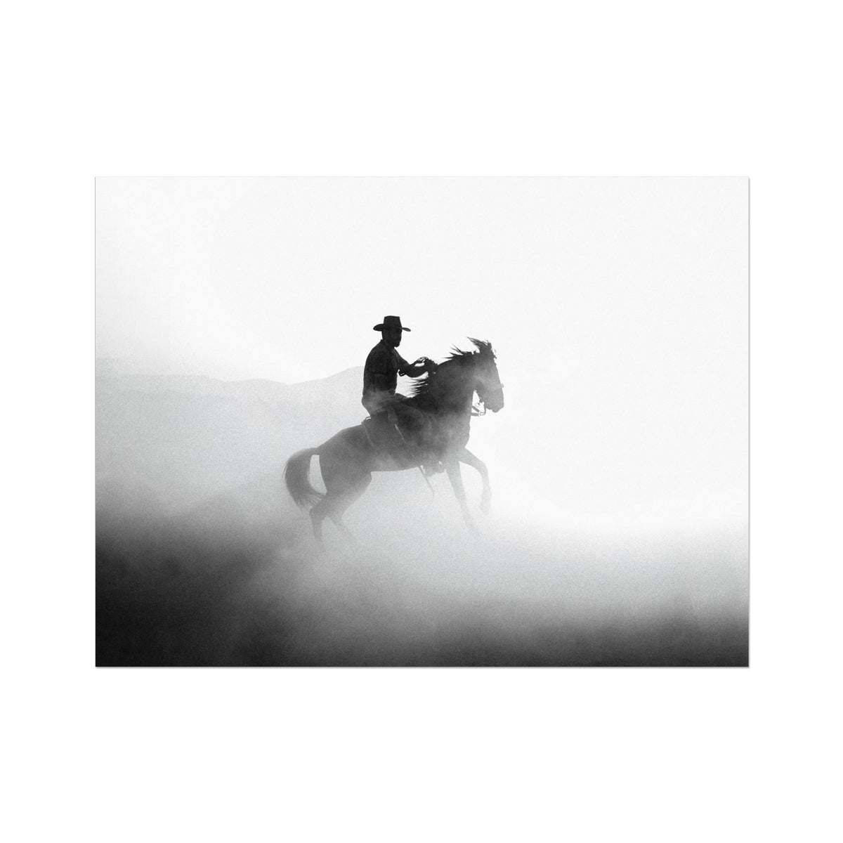Dusty Dawn Cowboy 6 - Animal Canvas Print by doingly