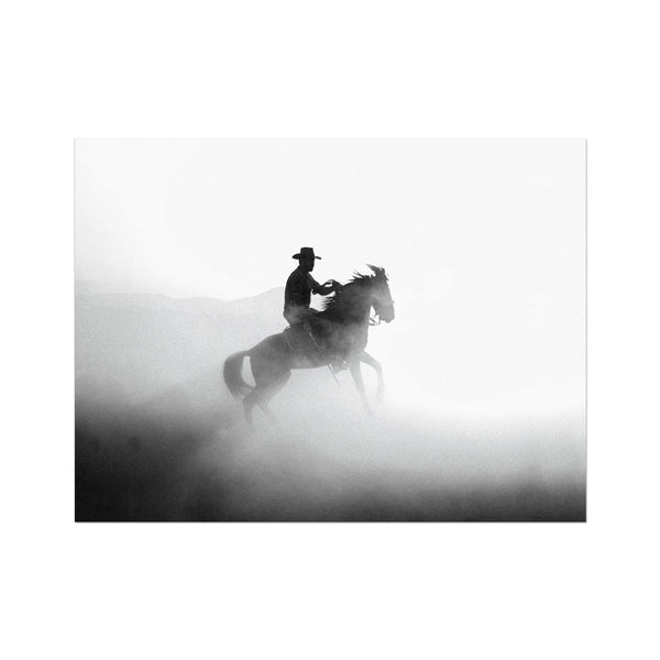 Dusty Dawn Cowboy 6 - Animal Canvas Print by doingly