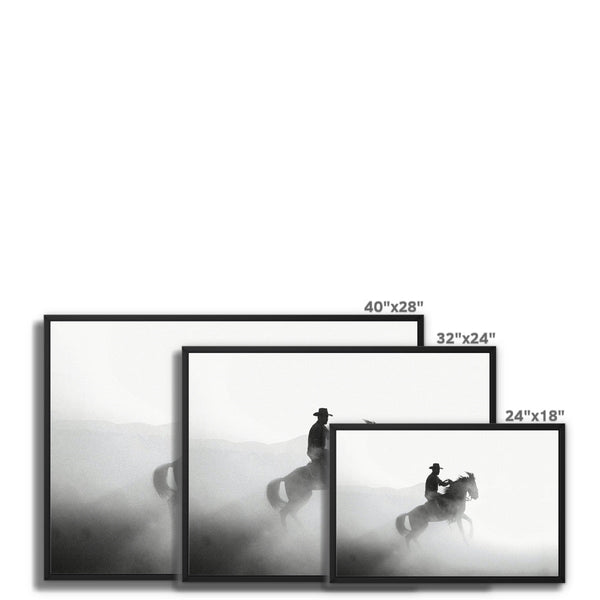 Dusty Dawn Cowboy 10 - Animal Canvas Print by doingly