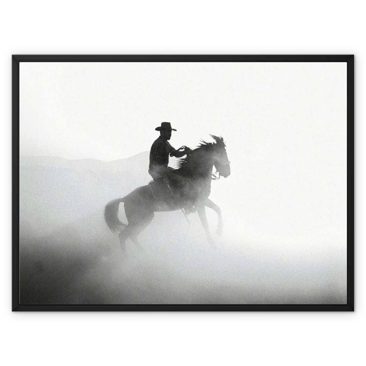 Dusty Dawn Cowboy 9 - Animal Canvas Print by doingly