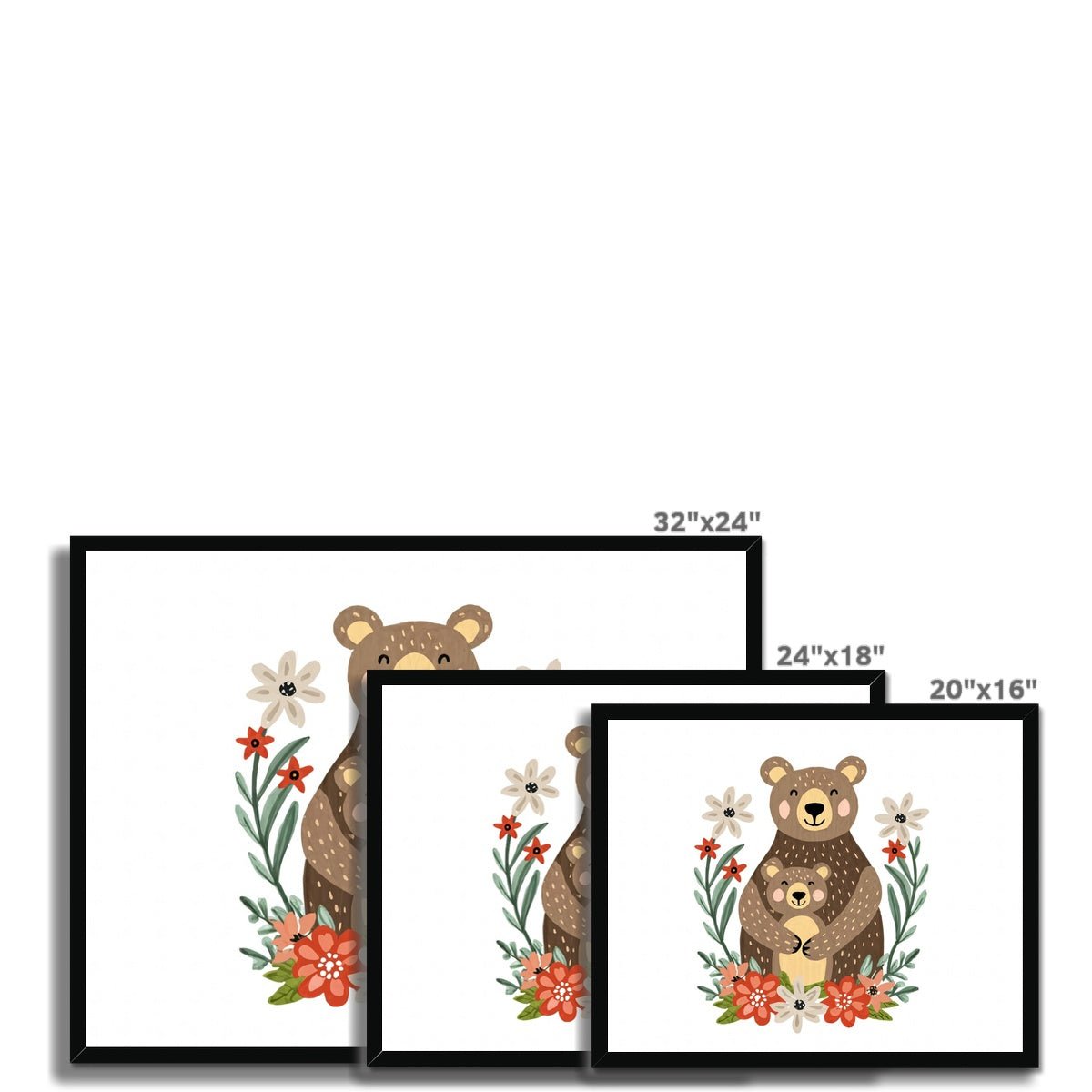 Enchanted Bonds - Bear 2 5 - Animal Poster Print by doingly