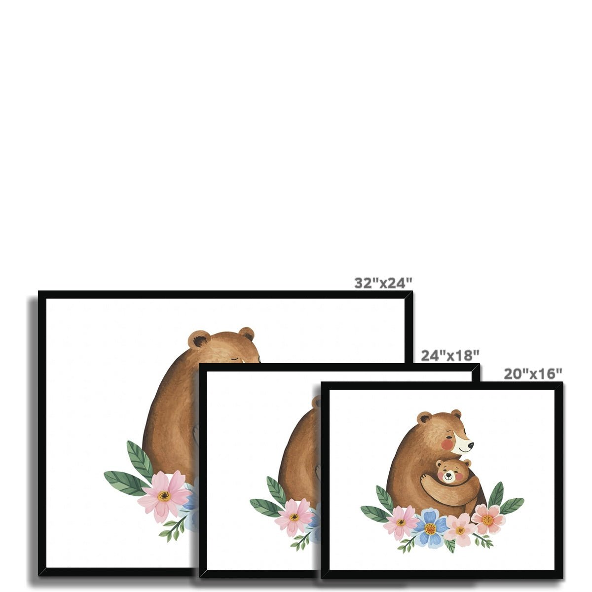 Enchanted Bonds - Bear 3 5 - Animal Poster Print by doingly