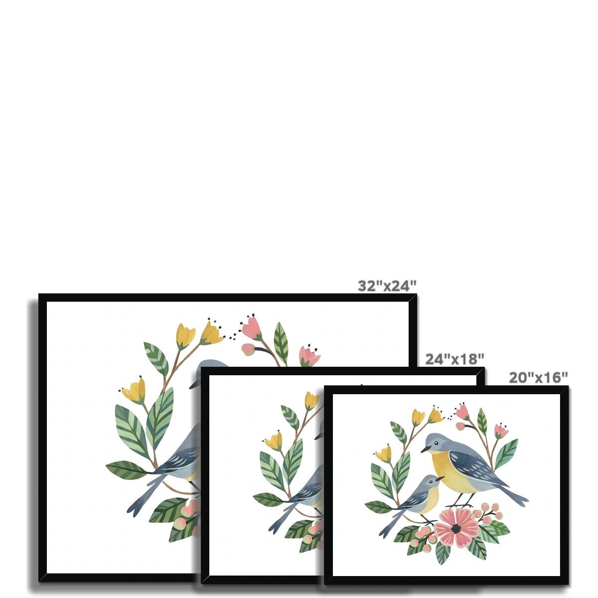 Enchanted Bonds - Bird 2 5 - Animal Poster Print by doingly