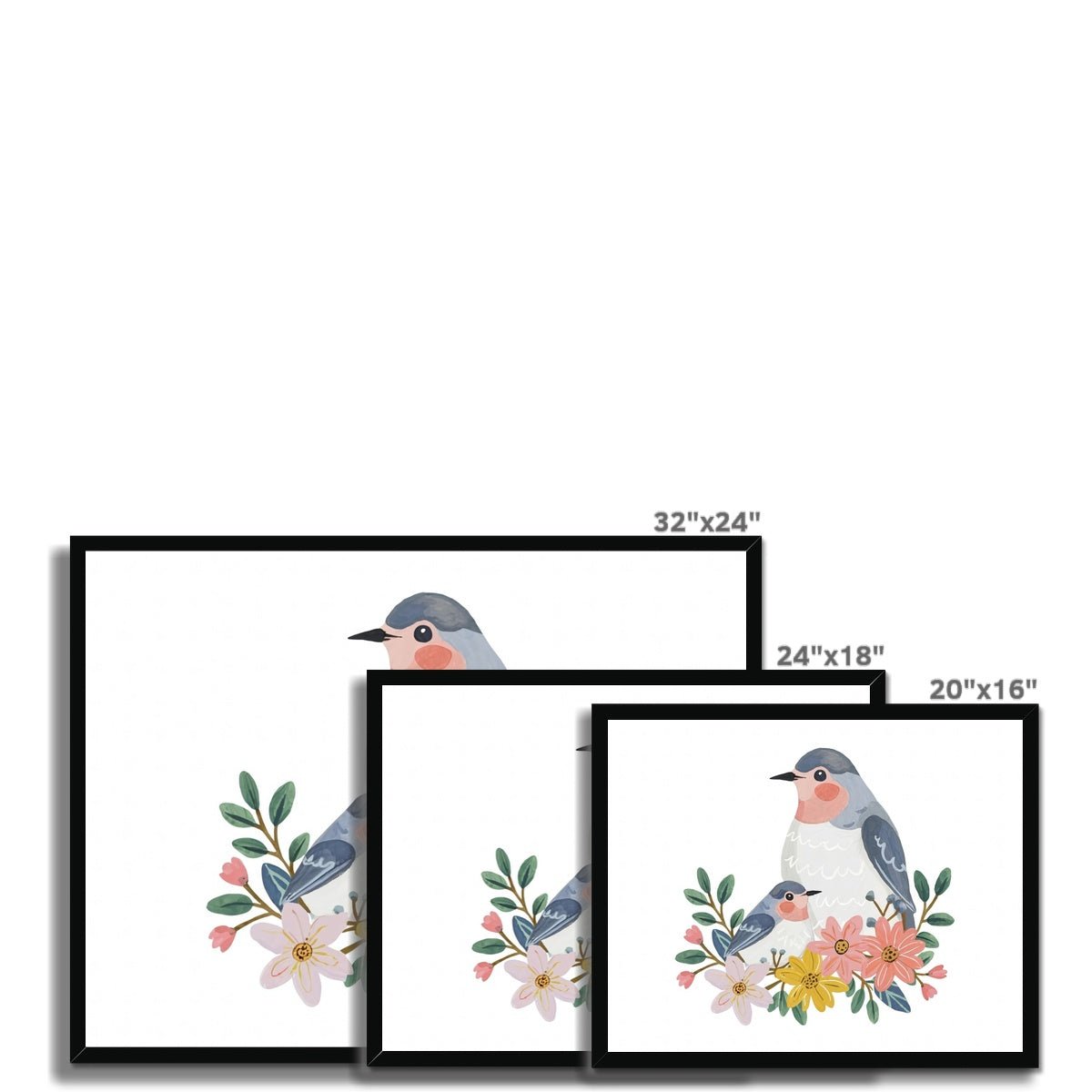 Enchanted Bonds - Bird 3 5 - Animal Poster Print by doingly