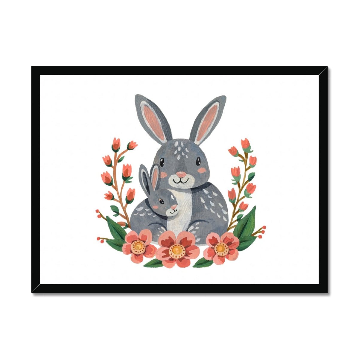 Enchanted Bonds - Bunny 2 1 - Animal Poster Print by doingly