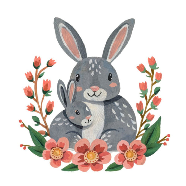 Enchanted Bonds - Bunny 2 2 - Animal Poster Print by doingly