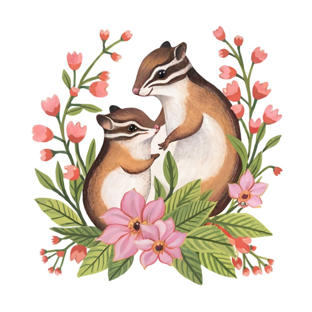 Enchanted Bonds - Chipmunk 2 2 - Animal Poster Print by doingly