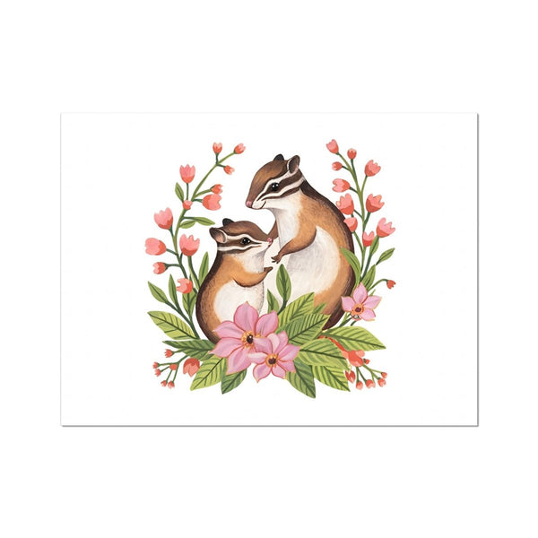 Enchanted Bonds - Chipmunk 2 6 - Animal Poster Print by doingly