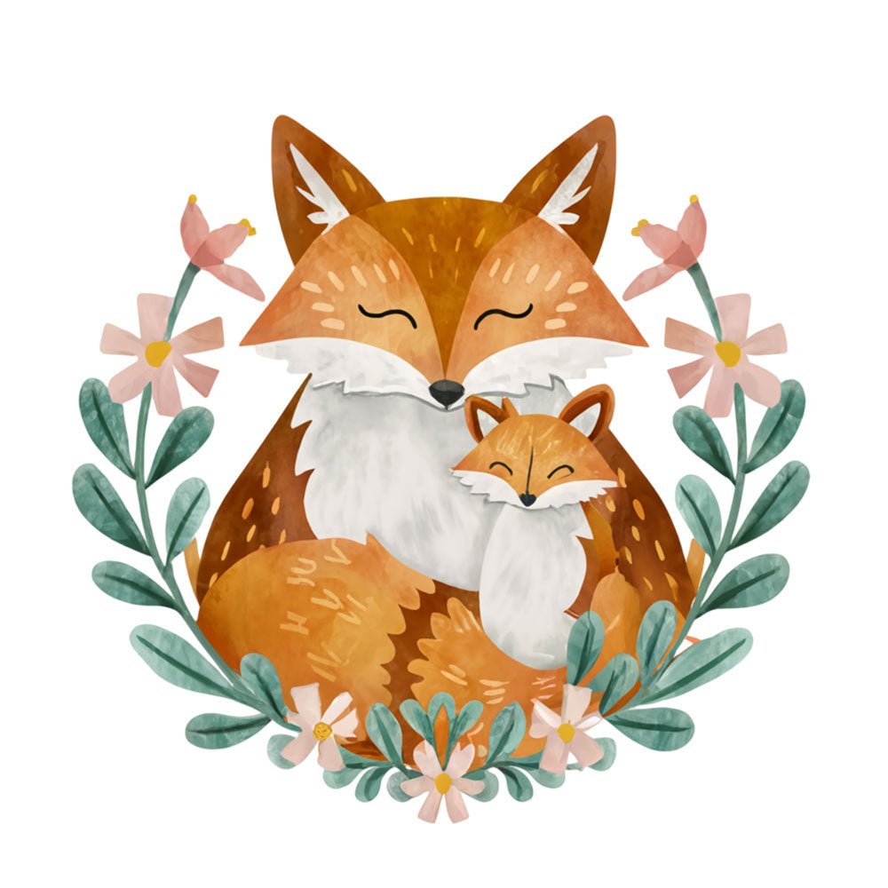 Enchanted Bonds - Fox 2 2 - Animal Poster Print by doingly