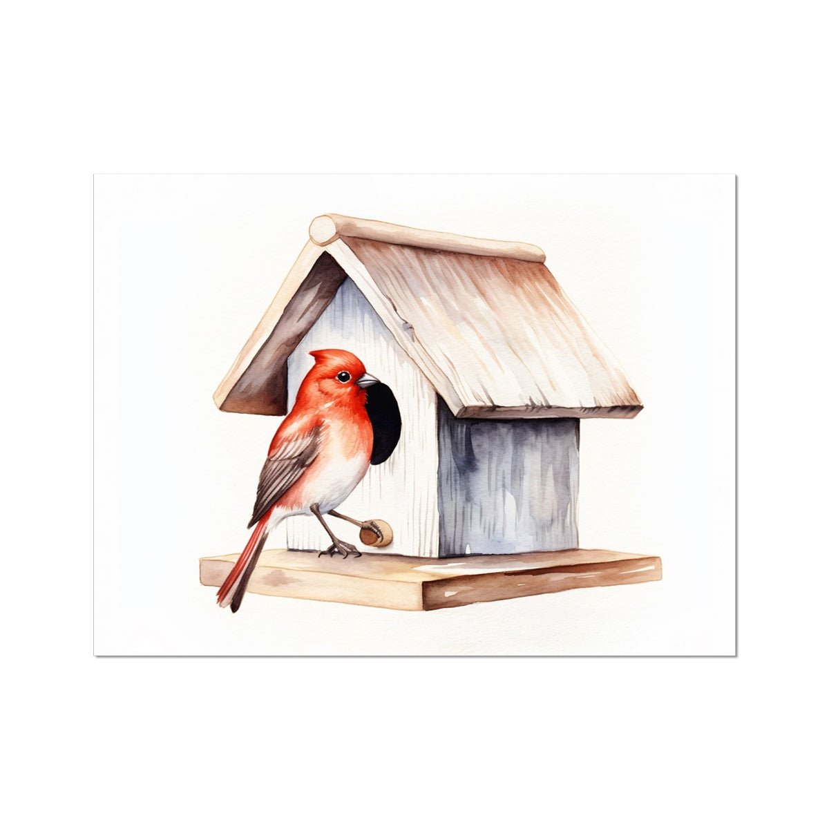 Feathered Creations - Birdhouse 01 6 - Poster Poster Print by doingly