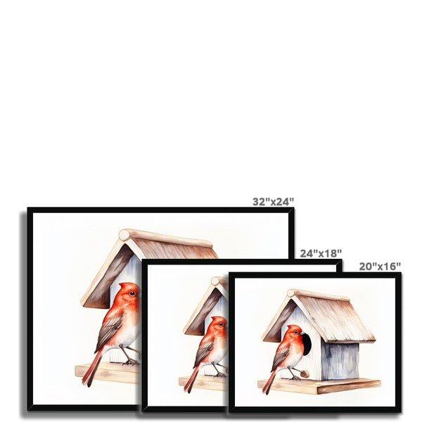 Feathered Creations - Birdhouse 01 5 - Poster Poster Print by doingly