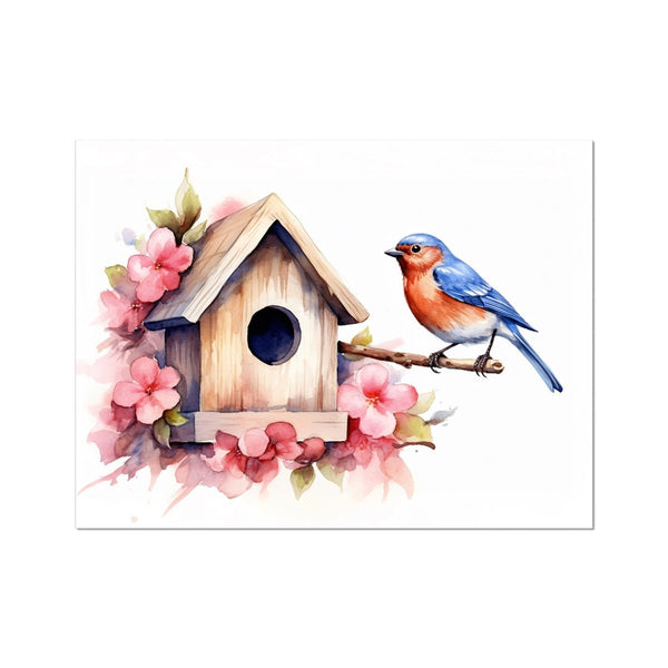 Feathered Creations - Birdhouse 02 6 - Poster Poster Print by doingly