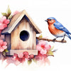 Feathered Creations - Birdhouse 02 2 - Poster Poster Print by doingly