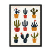 Folk Art Cacti 1 - Floral Classic Print by doingly