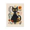 Folk Art Cat 7 - Animal Framed Print by doingly