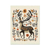 Folk Art Deer 6 - Animal Framed Print by doingly