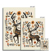 Folk Art Deer 7 - Animal Framed Print by doingly
