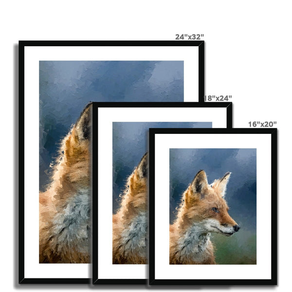 Fox Portrait 5 - Animal Matte Print by doingly