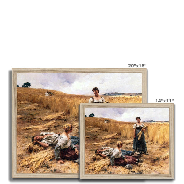 Harvesters at Mont - Saint - Père 4 - Farm Life Fine art by doingly