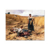Harvesters at Mont - Saint - Père 7 - Farm Life Fine art by doingly