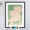 Ireland Maps 1 - Map Matte Print by doingly