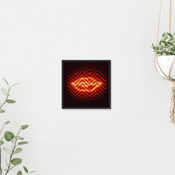 Lit Lips 5 - Tile Wall Tile by doingly